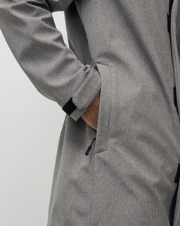 Парка спортивная мужская с капюшоном softshell серого цвета 9565Sr - Mtforce фото 19