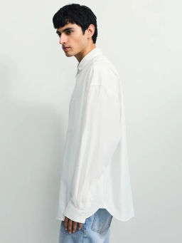 Рубашка oversize из 100% хлопка / Zarina  фото 5