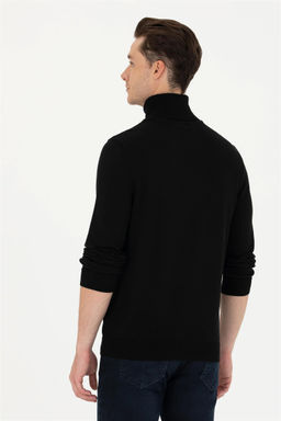 U. S. Polo Assn Мужской черный базовый свитер - U.s. polo assn фото 5