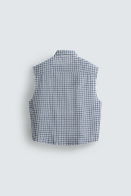 CROPPED FIT CHECK SHIRT - Zara фото 16