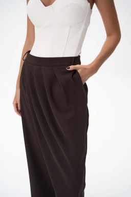 Брюки Шарлиз (шоколадный) - Эльза фото 13
