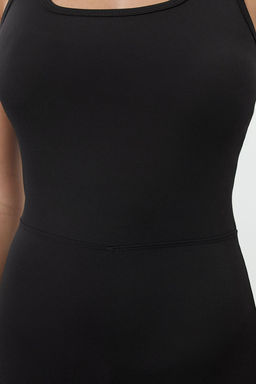 TRENDYOLMILLA Siyah Mat Kumas S?rt Detayl? Orme Spor Tulum THMAW25TU00001  фото 5