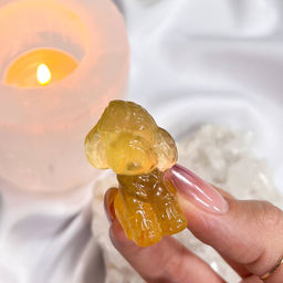 Фигурка резная Болонка из Флюорита - Радуга самоцветов фото 2