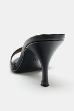 SANDALIA TAC?N PIEL / Negro - Zara фото 6