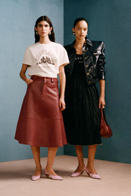 FALDA MIDI ARRUGADA WILLY CHAVARRIA X ZARA / Marino