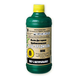 Мыло дегтярное пробиотическое "Кыш-Вредитель Жук" (фл.0,5л) "Башинком"