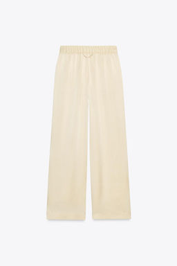 ZW COLLECTION 100% SILK PYJAMA TROUSERS - Zara фото 3