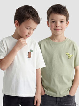 Bisiklet Yaka Erkek ?ocuk Ti??rt 2li