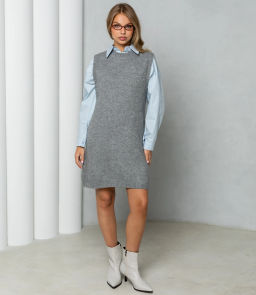 Жилет #КТ250616, серый