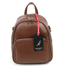 Женский кожаный рюкзак Sergio Valentini SV-SZ753/B Марун  фото 2