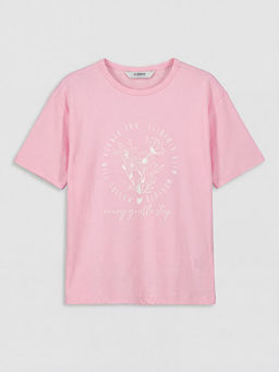 Bisiklet Yaka Desenli K?z ?ocuk 2li Ti??rt