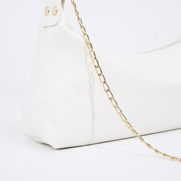 Сумка женская на молнии, белая