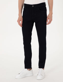 Koyu Lacivert Slim Fit Jean Pantolon