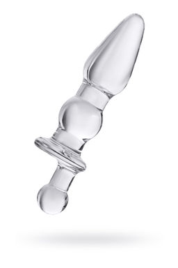Анальная втулка Sexus Glass, стекло, прозрачная, 17 см, 3,5 см