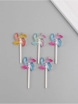 Цена за 5 шт. Подвеска для творчества акрил «Ветерок», 6×2.5×1 см, МИКС