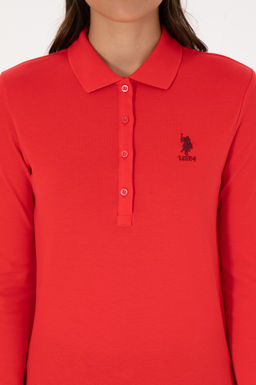 Kad_n K_rm_z_ Basic Polo Yaka Sweatsh_rt Sepette S_rpriz _ndirim - U.s. polo assn фото 6