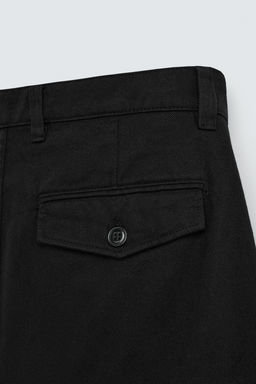 RELAXED FIT BERMUDA SHORTS WITH PLEATS - Zara фото 27