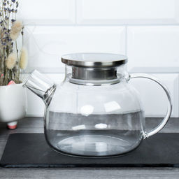 Чайник заварочный 1100 мл / G125-77 /уп 48/ крышка стальная - Галеонтрейд фото 7