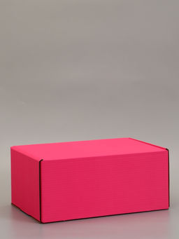 Коробка самосборная "Почтовая", розовая, 40 х 27 х 18 см,