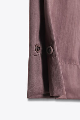 NYLON TROUSERS WITH BUTTONED HEM - Zara фото 8