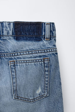 BERMUDA DENIM ROTOS / Azul medio - Zara фото 4