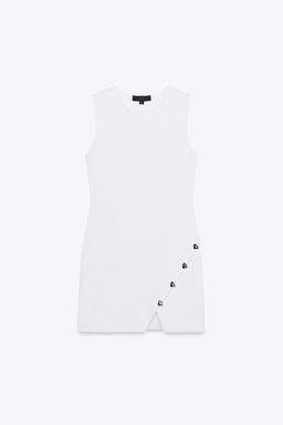 SHORT KNIT BUTTON DRESS - Zara фото 5