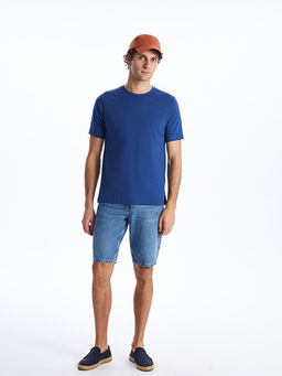 Bisiklet Yaka K?sa Kollu Penye Erkek Ti??rt - Waikiki фото 3