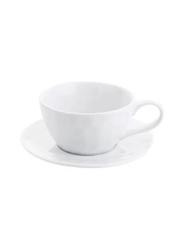 Чайный сервиз фарфоровый, 12 предметов (6 персон), арт. 0300-WHT-12