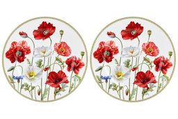 Набор тарелок для десертов 2 пр. 19*19*2 см Маки NEW BONE CHINA