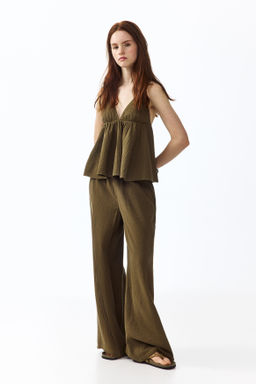 Cotton halterneck top - H&m фото 8
