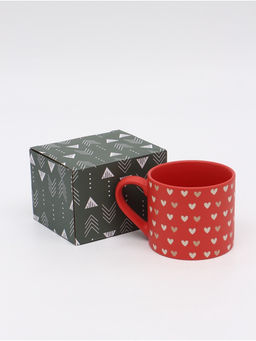 Кружка чайная керамическая Сердечки, 320 мл, ручная работа