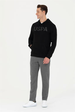 U. S. Polo Assn Мужская черная базовая толстовка с капюшоном - U.s. polo assn фото 4
