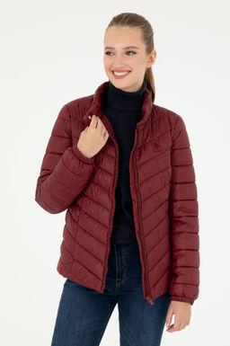 Женское бордовое пальто Неожиданная скидка в корзине