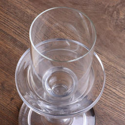 Стеклянный подсвечник на 1 свечу «Честность», прозрачный, 22×11×11 см