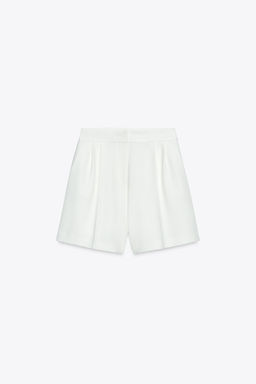 HIGH-WAIST BERMUDA SHORTS WITH DARTS - Zara фото 3