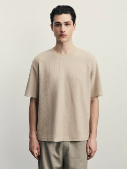 Футболка из фактурной ткани / Zarina фото 10