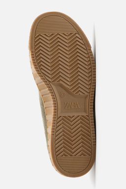 LEATHER TRAINERS WITH CONTRAST SOLE - Zara фото 7