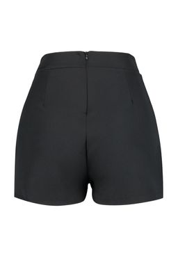 Siyah Kemerli Super Mini Dokuma Sort TWOAW21SR0078 - Trendyolmilla фото 8