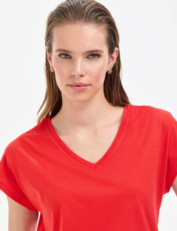K_rm_z_ Regular Fit V Yaka Basic Ti__rt - Pierre cardin фото 2