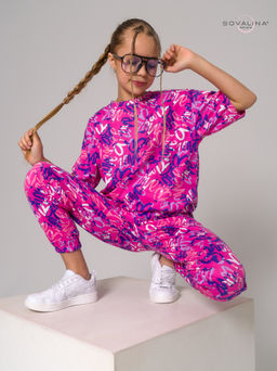 Костюм Daily girl надписи фуксия - Sovalina фото 10