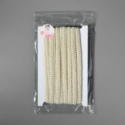 Цена за 2 шт. Тесьма декоративная «Шанель», 10 мм, 10±1 м, бежевая