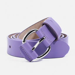 Ремень женский, ширина 3 см, пряжка со вставкой, цвет сиреневый