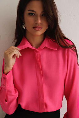 Рубашка с супатной застёжкой свободного силуэта - Martichelli фото 10