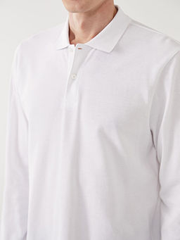 Polo Yaka Uzun Kollu Pike Erkek Ti??rt