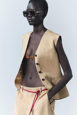 CIRCULAR LEATHER BELT - Zara фото 3