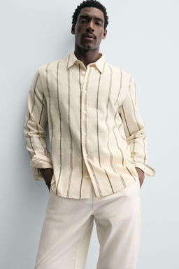 STRIPED JACQUARD SHIRT - Zara фото 6