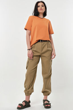 Футболка базовая трикотажная оверсайз из хлопка - Fly фото 31