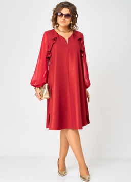 Платье EVA GRANT 7322 А красный