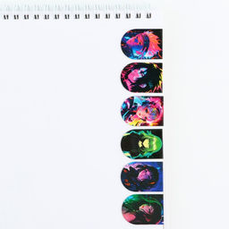 Цена за 2 шт. Закладки магнитные для книг, 6 шт «Неоновое аниме»