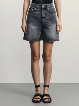 Джинсовые шорты А-силуэта / Zarina  фото 3